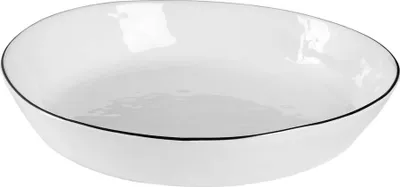 Produktbild von Broste Copenhagen Schüssel Salt flach 24 cm Porzellan weiß