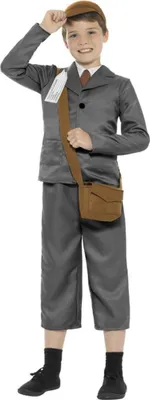 Immagine prodotto di Smiffys - Costume "WW2" - Ragazzi SM2694 (128-134) (Grigio)