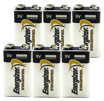 Produktbild von 6 x Energizer INDUSTRIAL 9V Block 4LR61 9 V Blockbatterie lose für Rauchmelder