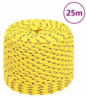 Image de Vidaxl -Bootseil 6 mm 25 m Polypropylengelb