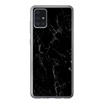 Produktbild von MuchoWow® Handyhülle Schutzhülle Hülle für Samsung Galaxy A52 5G Marmor - Schwarz - Naturstein Silikon Softcase Handy Hülle - Umschlag