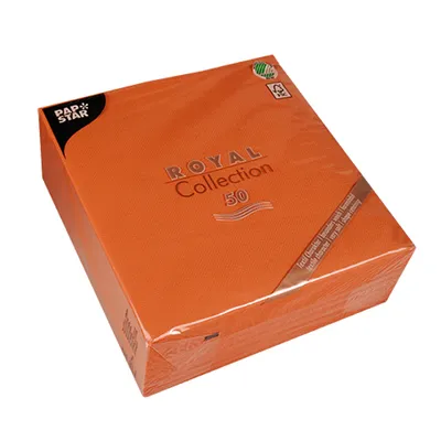 Produktbild von Servietten "ROYAL Collection" 1/4-Falz 40 cm x 40 cm nektarine