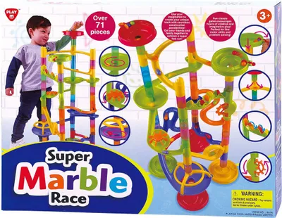 Produktbild von Playgo Spielkugelbahn Super Race, 71-tlg.