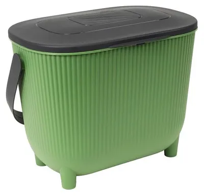 Immagine prodotto di Pattumiera da cucina compostabile - Filtro al carbone - 10 litri - Nero