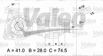Produktbild von Valeo Generator  437320