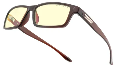 Produktbild von Gunnar Optiks Riot, Uni, Rechteck, Klassisch, Schwarz, Rot, Bernstein, 5,7 cm