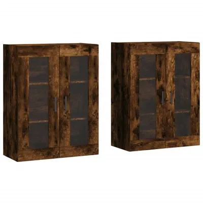 Produktbild von Wandschränke 2 Stk. Räuchereiche Holzwerkstoff