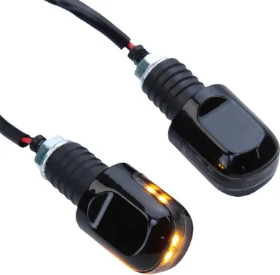 Produktbild von Motorrad LED Lenkerenden-Blinker Helmy schwarz Klarglas