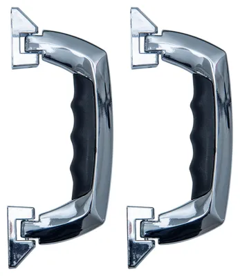 Koffergriff im 2er Set von HMF mit den Maßen 19 x 7.5 cm in Silber