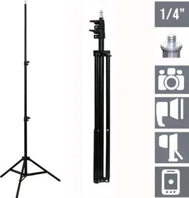 Produktbild von 210cm Stativ Tripod für Kamera Licht Actioncam Webcam Ständer Halterung