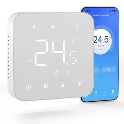 Productafbeelding van WiFi Thermostaat voor Combiketel, Slimme Kamerthermostaat, op batterijen