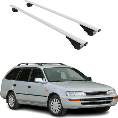 Produktbild von Dachträger Gepäckträger für Toyota Corolla Kombi 1992-1997 Metall Grau