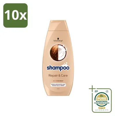 Obrázok produktu pre 10 ks šampónu Schwarzkopf Repair & Care pre poškodené vlasy - 400 ml - balenie s 10 kusmi