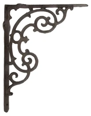 Produktbild von Clayre & Eef Ziergitter 4x29x22 cm Braun Metall
