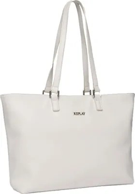 Zdjęcie produktu dla REPLAY Torba na ramię Shopper Bag optyczna biała biała