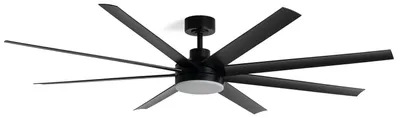 Produktbild von Deckenventilator mit Licht Lautlos DC Hidra Schwarz Fernbedienung 165 cm Schwarz Sehr groß (zwischen 30–35 m²)