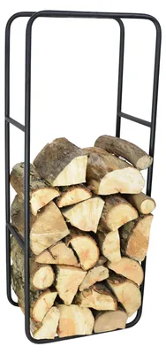 Produktbild von LOFT42 Fira Kaminholzregal rechteckig Schwarzes Metall - 100x40x25