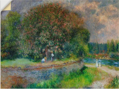 Produktbild von ARTland Wandbild, selbstklebend Blühender Kastanienbaum Größe: 80x60 cm