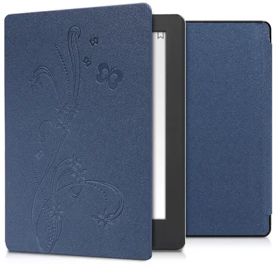 Produktbild von kwmobile 42076.15, Flip case, Blau, Kobo, 17,3 cm (6.8"), Leder, Synthetisch, Aura H2O Edition 2