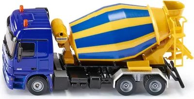 Produktbild von Siku Fahrmischer Modell-Baufahrzeug blau/gelb; 3539