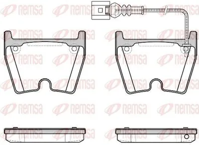 Produktbild von REMSA Bremsbeläge Satz Vorne Bremsklötze für AUDI A3 Sportback (8VA, 8VF) 0896.11