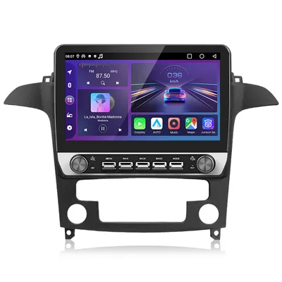 Obrázok produktu pre Carplay Android 15 Autorádio pre Ford S-Max (rok 2007-2015) GPS Navi WIFI 4G BT DAB+ SWC USB 6+128G 8-jadrové