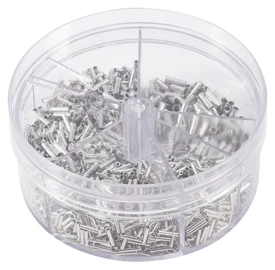 Image de Lot de 1 900 connecteurs à sertir en cuivre ignifugés, lot de cosses de câble, 0,5–2,5 mm²