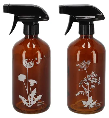 Sprühflasche, Glas, braun