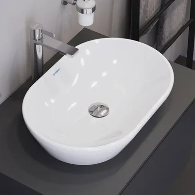 Produktbild von Duravit D-Neo Aufsatzbecken oval 60 cm, ohne Hahnloch, ohne Überlauf