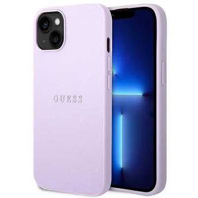 Image de Guess Guhcp14Mpsasbpu Iphone 14 Plus / 15 Plus 6.7 Fioletowy/Purple Saffiano Strap
