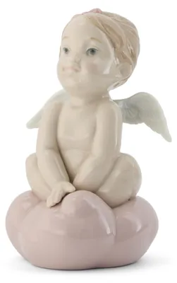 Obrázek produktu pro Porcelánová figurka s růžovou povrchovou úpravou, rozměry 16 x 10 x 10 cm