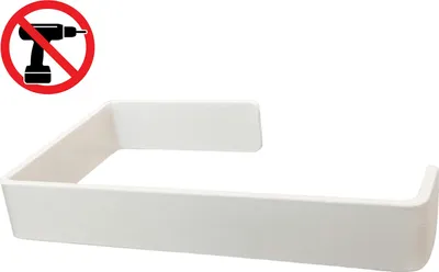 Produktbild von Toilettenpapierhalter weiß matt ohne Bohren Metall pulverbeschichtet Klorollenhalter Bad WC selbstklebend 3M Papierhalter Halter Spender LPManufaktur