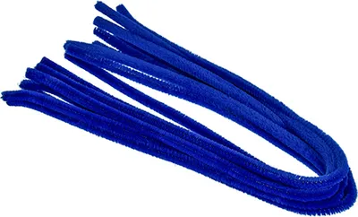 Produktbild von Pfeifenputzer blau, 10 Stk. ø 8 mm / 50 cm