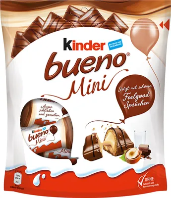 Produktbild von Ferrero Kinder Bueno Mini, Schokolade, 108g Beutel