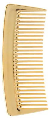 Produktbild von INF Handlicher Damenkamm Kunststoff 12cm x 4.5cm x 0.5cm Reise Accessoire Gold