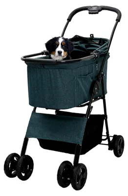 Produktbild von Faltbarer Haustierwagen Grün 81 x 47 x 99 cm Oxford Stoff
