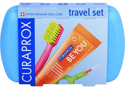 Produktbild von Curaprox 73360682, Zahnbürsten-Set, Kind, Blau, 1 Stück(e), 95 mm, 60 mm