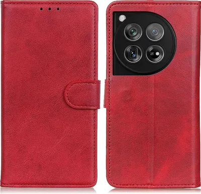 Produktbild von OnePlus 12 Hülle - Coverup Luxus Klapphülle - Rot