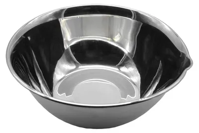 Produktbild von Edelstahl Schüssel 19cm Rührschüssel Salatschüssel Servierschüssel Schale Metall