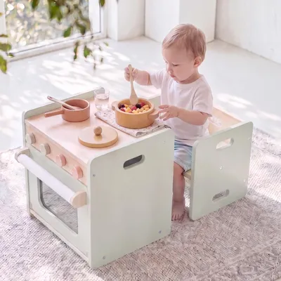 Image de Ensemble de table et de chaise Montessori pour jeunes enfants