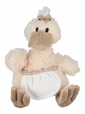 Produktbild von Barbara Bukowski Plüschente Quack Sisters Kuschelente Schmuseente natural 20 cm