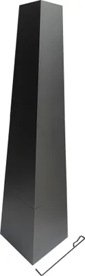 Immagine prodotto di caminetto piramidale tepro Bainbridge con ripiano in legno, incluso attizzatoio