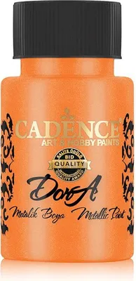 Produktbild von Cadence - Metallic Acrylfarbe - Dora - 50ml Helles-Orange
