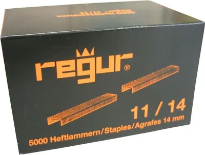 Produktbild von Flachdrahtklammer Typ 11 11/14 mm verzinkt VE=5000 Stück.