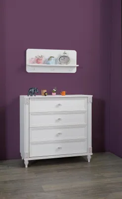 Produktbild von Babybett Kinderbett Kleiderschrank Kommode Kinderzimmer Möbel Holz 3tlg Set Neu