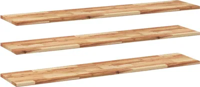 Immagine prodotto di vidaXL Mensole galleggianti 3 pezzi 140x30x2 cm in legno massiccio di acacia trattato a olio