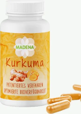 Immagine prodotto di Integratore alimentare Madena Curcuma, 50 capsule