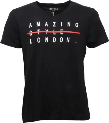 Zdjęcie produktu dla C3292 męski TOP-TEE czarny T-shirt męski