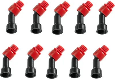 Produktbild von 10 x Dichtstoff-Klebstoff Kartuschendüsenwinkelstück Kugelgelenk