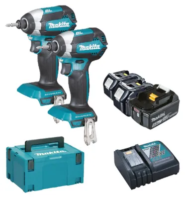 Produktbild von Makita DLX2236TJ1 18V 2-teiliges Combopack 2x DTD153 3x 5.0Ah